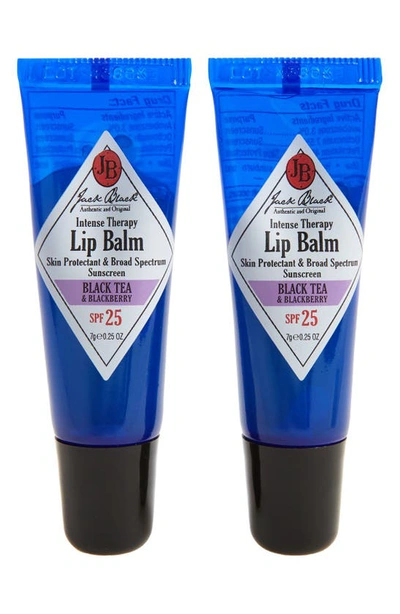 Shop Jack Black Intense Therapy Lip Balm Spf 25 Duo In Black Tea Blackberry