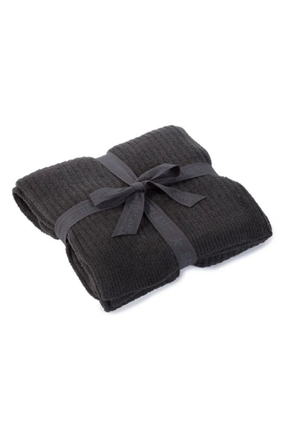 Shop Barefoot Dreamsr Cozychic Light Ribbed Throw In Carbon