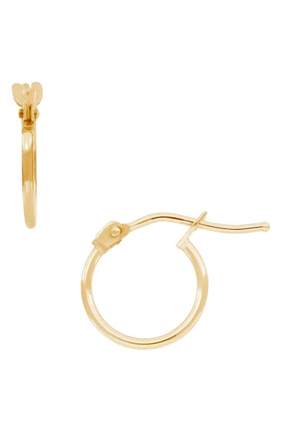 Shop Bony Levy 14k Gold Mini Hoop Earrings In Yellow Gold
