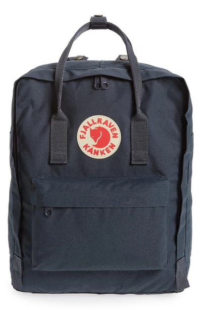 Shop Fjall Raven Kånken Water Resistant Backpack In Navy
