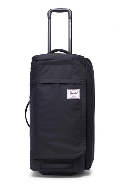 Shop Herschel Supply Co Wheelie Outfitter 70-liter Duffle Bag In Black