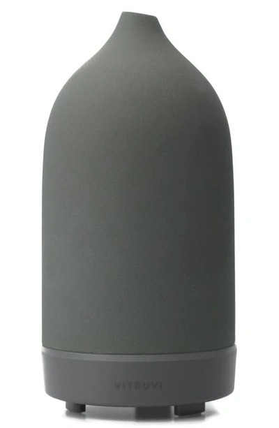 Shop Vitruvi Porcelain Essential Oil Diffuser In Charcoal