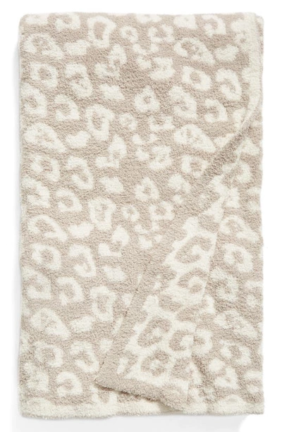 Shop Barefoot Dreamsr Barefoot Dreams(r) In The Wild Throw Blanket In Stone/ Cream