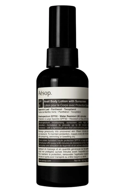 Shop Aesop Avail Body Lotion With Sunscreen