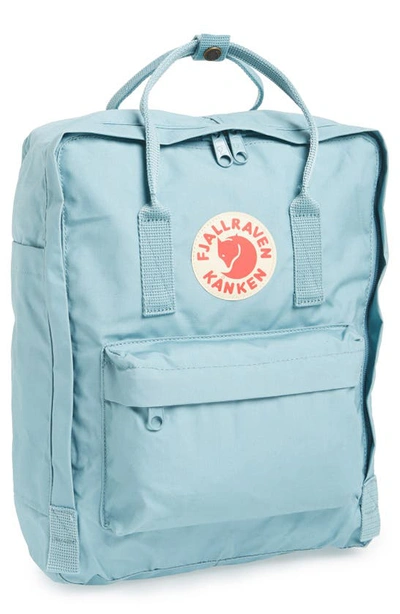 Shop Fjall Raven Kånken Water Resistant Backpack In Sky Blue