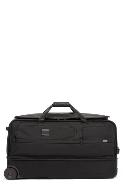 Tumi Black Alpha 3 Large Split 2 Wheeled Duffle Suitcase In Black