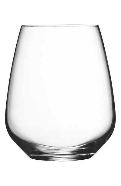 Luigi Bormioli Crescendo Set Of 4 Stemless Wine Glasses In Clear