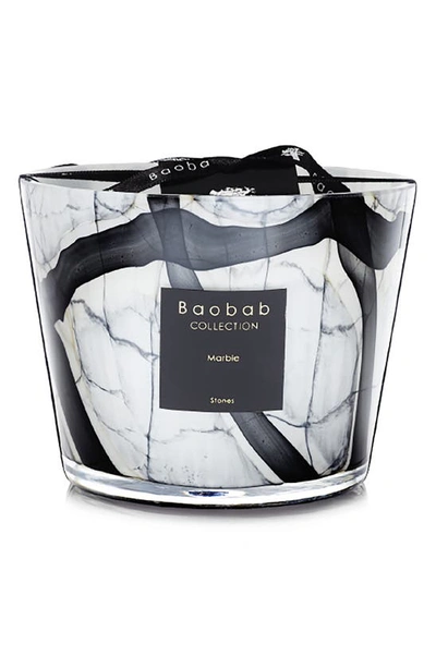 Shop Baobab Collection Stones Marble Candle In Marble- Small