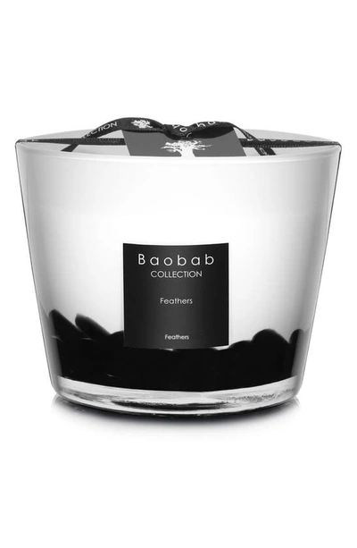 Shop Baobab Collection Feathers Candle In Feathers- Small