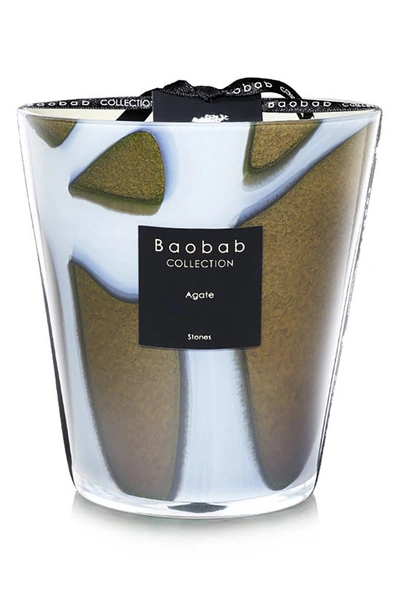 Shop Baobab Collection Stones Agate Candle In Agate- Medium