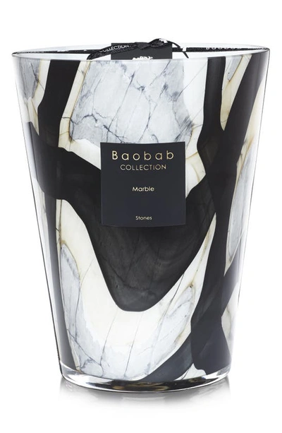 Shop Baobab Collection Stones Marble Candle In Marble- Large