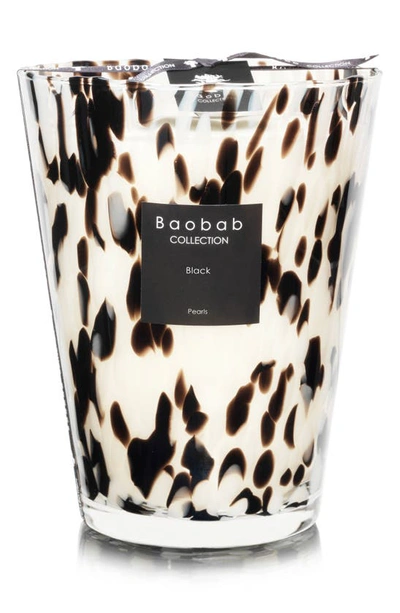 Shop Baobab Collection Black Pearls Candle In Black- Large