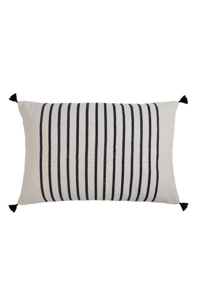 Shop Pom Pom At Home Morrison Large Accent Pillow In Ivory/ Navy