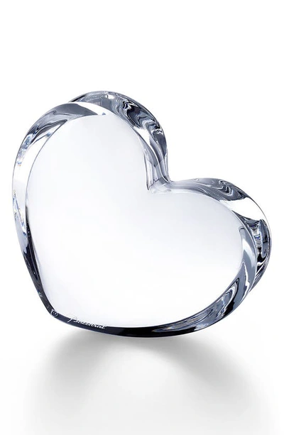 Shop Baccarat Zinzin Lead Crystal Heart In Clear