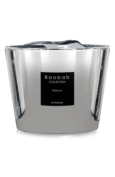Shop Baobab Collection Les Exclusives Platinum Silver Candle In Platinum- Small