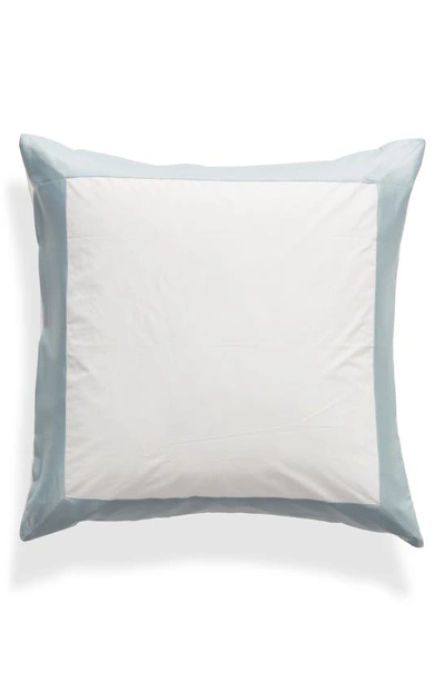 Shop Sferra Casida Euro Sham In White/ Poolside