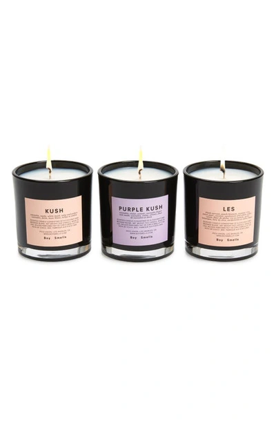Shop Boy Smells Kush, Purple Kush & Les 3-pack Votive Candle Set