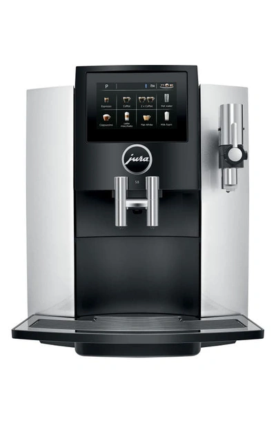 Shop Jura S8 Automatic Coffee Machine In Moonlight Silver