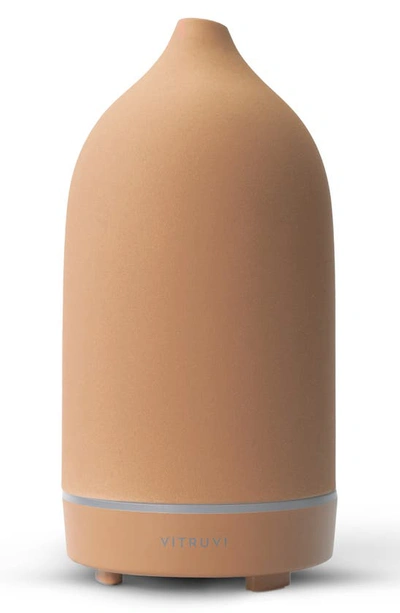 Shop Vitruvi Porcelain Essential Oil Diffuser In Terracotta