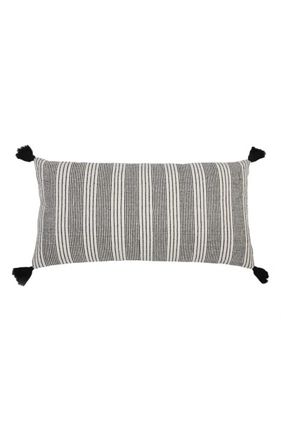 Shop Pom Pom At Home Piper Accent Pillow In Ivory/ Charcoal