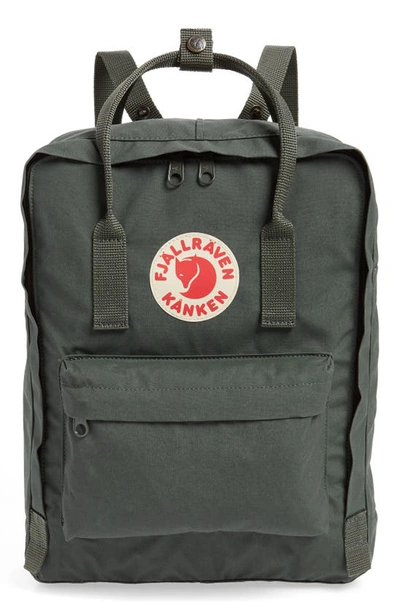 Shop Fjall Raven Kånken Water Resistant Backpack In Forest Green