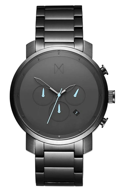 Shop Mvmt Chronograph Bracelet Watch, 45mm In Silver/ Black/ Silver