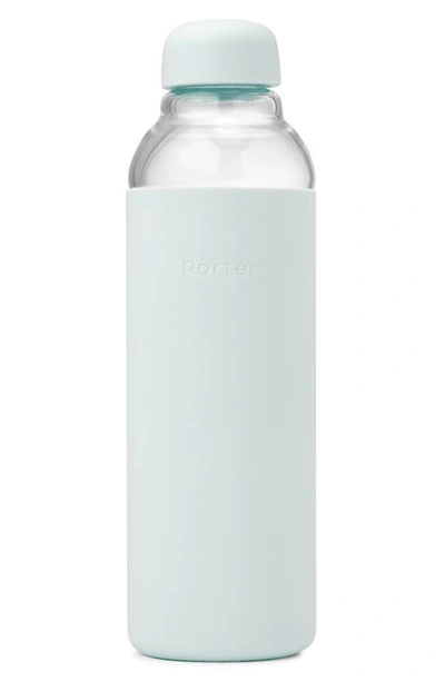 Shop W & P Design Porter Resusable Glass Water Bottle In Mint