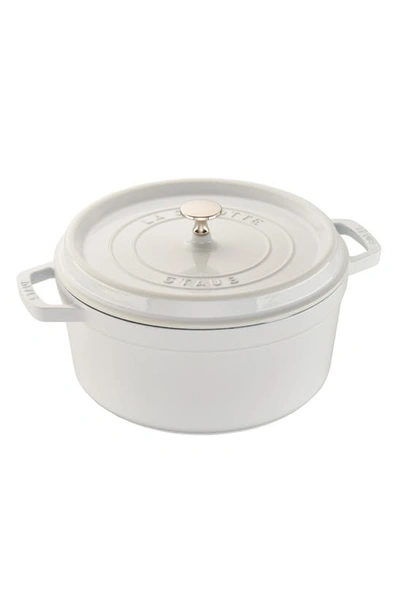 Shop Staub 5.5-quart Enameled Cast Iron Dutch Oven In White