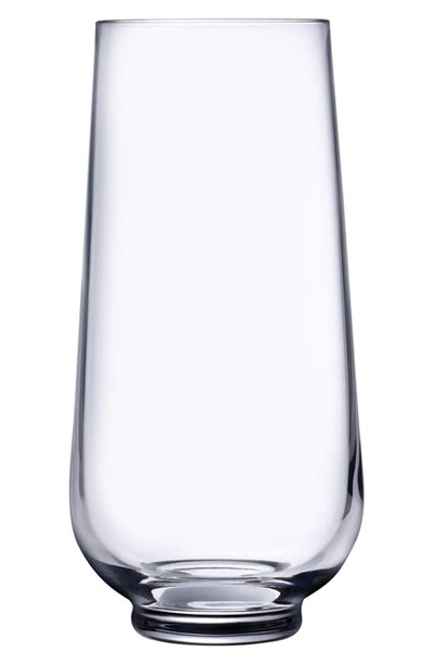 Shop Nude Hepburn Set Of 2 Long Drink Glasses In Clear