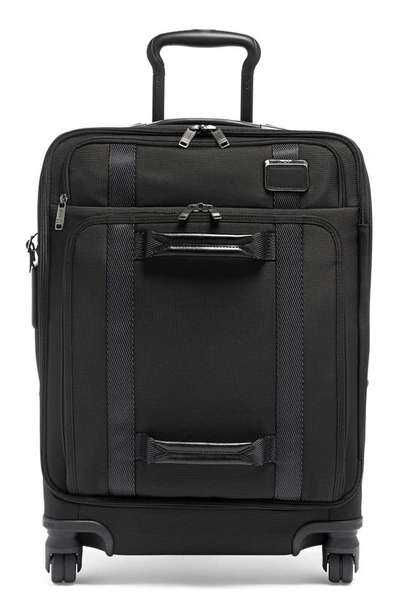Shop Tumi 22-inch Front Lid Recycled Wheeled Dual Access Continental Carry-on Bag In Black