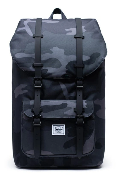 Shop Herschel Supply Co Little America Backpack In Night Camo
