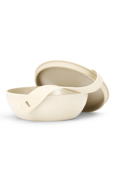 Shop W & P Design Porter Reusable Portable Lidded Bowl In Cream
