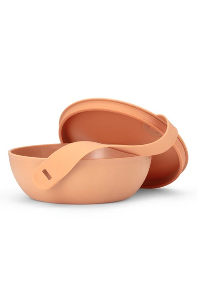 Shop W & P Design Porter Reusable Portable Lidded Bowl In Tan