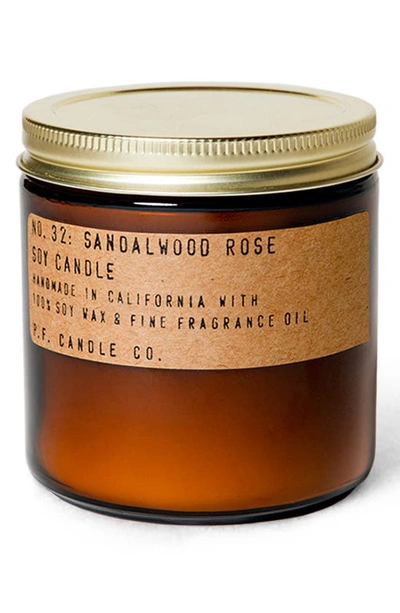 Shop P.f. Candle Co. Soy Candle, 7.2 oz In Sandalwood Rose