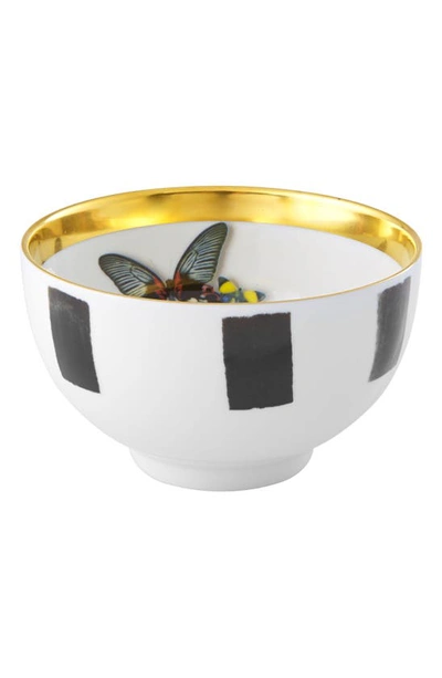 Shop Christian Lacroix Sol Y Sombra Rice Bowl In Black And White
