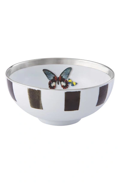 Shop Christian Lacroix Sol Y Sombra Soup Bowl In Black And White