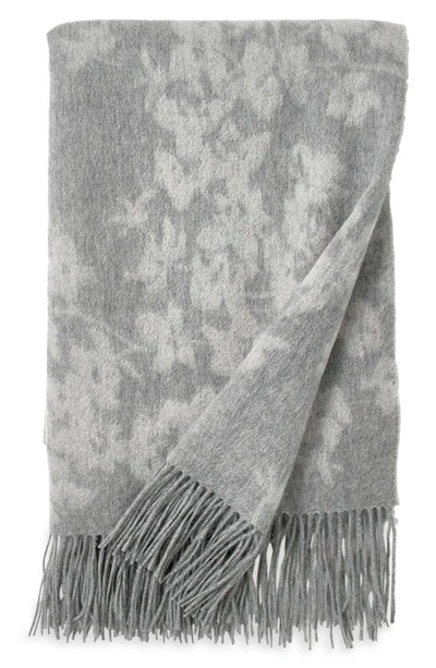 Shop Michael Aram Orchid Wool Throw Blanket In Grey