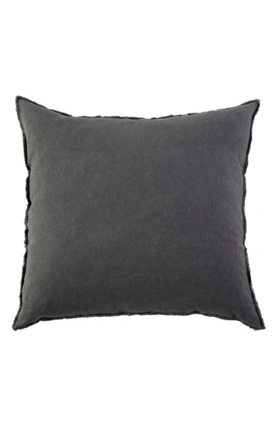 Shop Pom Pom At Home 'blair' Linen Euro Pillow Sham In Midnight