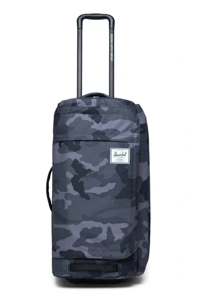 Shop Herschel Supply Co Wheelie Outfitter 70-liter Duffle Bag In Night Camo