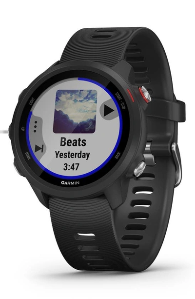 Shop Garmin Forerunner 245 Music Gps Running Smart Watch, 42mm In Black