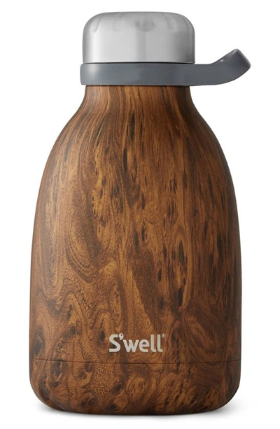 Shop S'well Roamer 40-ounce Insulated Stainless Steel Travel Pitcher In Teakwood