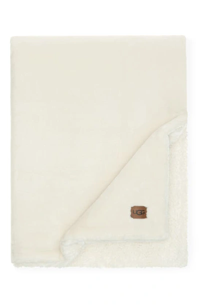 Shop Ugg Wade Throw Blanket In Natural