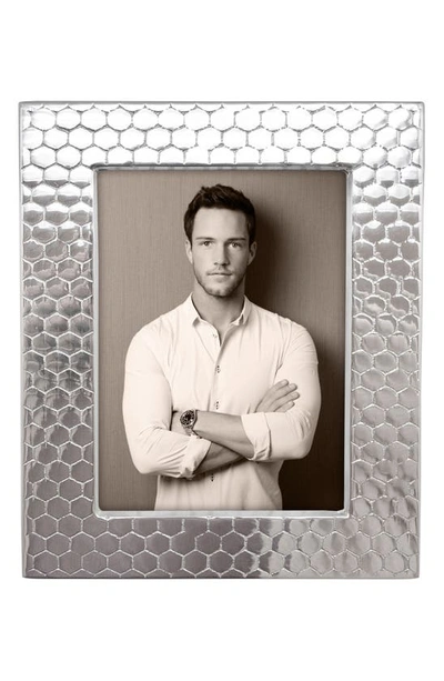 Shop Mariposa Honeycomb Picture Frame In Silver