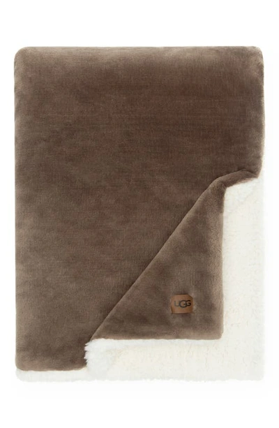 Shop Ugg Wade Throw Blanket In Light Fawn