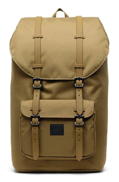 Shop Herschel Supply Co Little America Backpack In Khaki Green