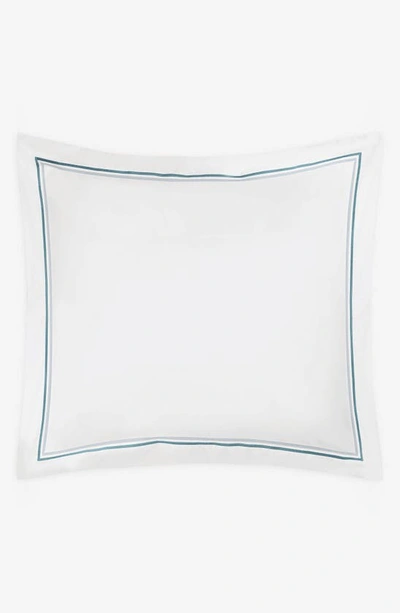 Shop Matouk Essex Cotton Percale Euro Sham In Pool