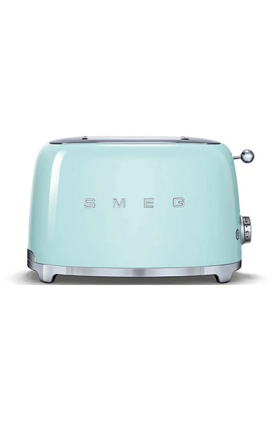 Shop Smeg 50s Retro Style Two-slice Toaster In Pastel Green