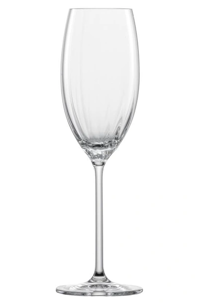 Shop Schott Zwiesel Prizma Set Of 6 Champagne Glasses In Clear