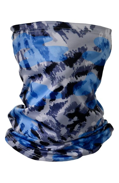 Shop Iscream Kids' Tie Dye Gaiter Face Mask In Blue
