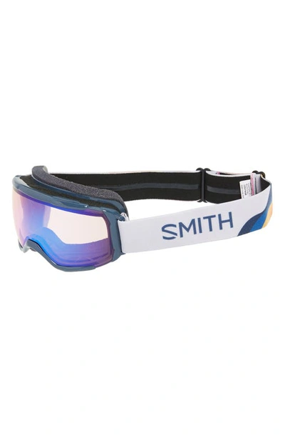 Shop Smith Grom Snow Goggles In French Navy Mod/ Blue Sensor